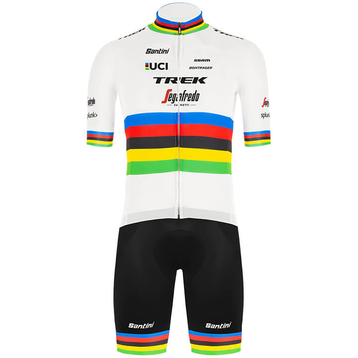 TREK-SEGAFREDO World Champion 2020 Set (fietsshirt + fietsbroek), voor heren, Fi