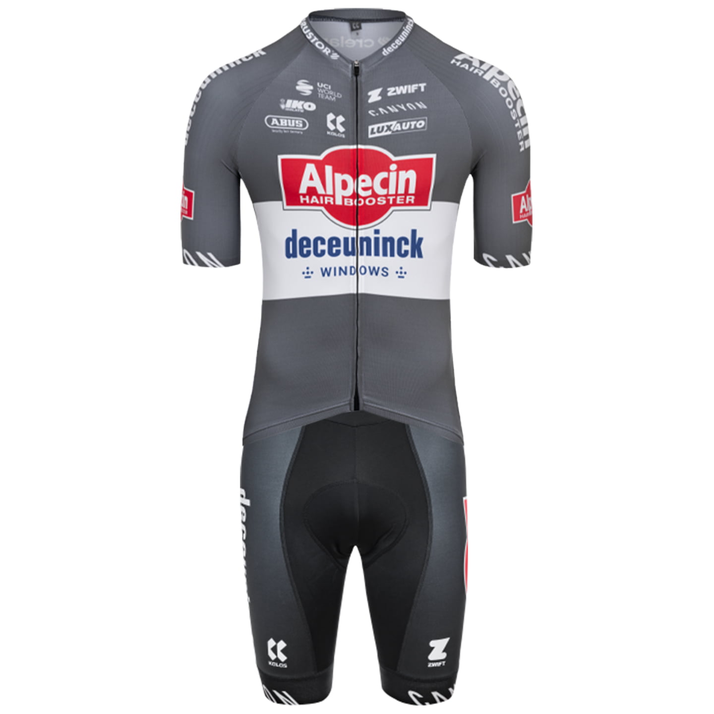 ALPECIN-DECEUNINCK 2025 Set (fietsshirt + fietsbroek) set (2 artikelen), voor