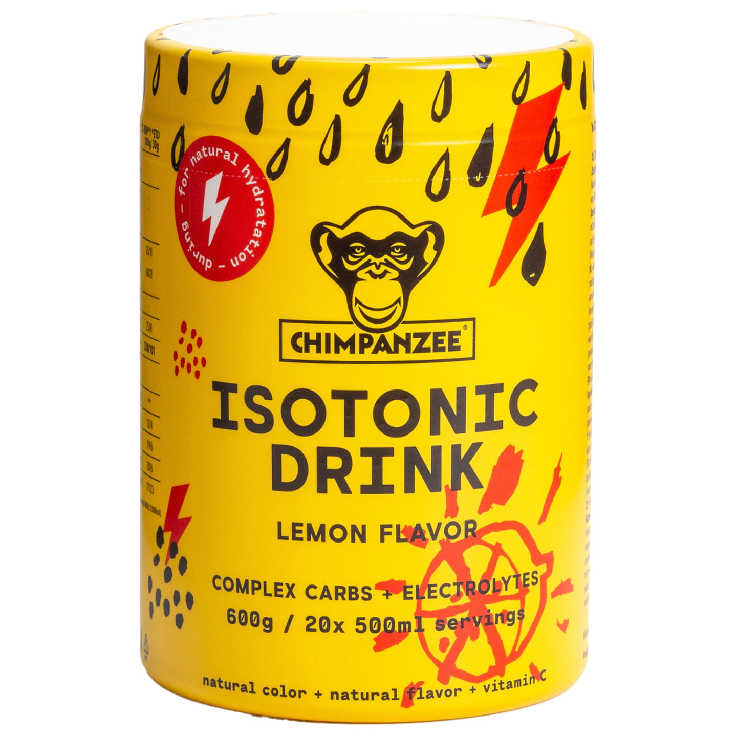 CHIMPANZEE Iso-Drink Citroen (600g) drank, Sportdrank, Prestatiedrank