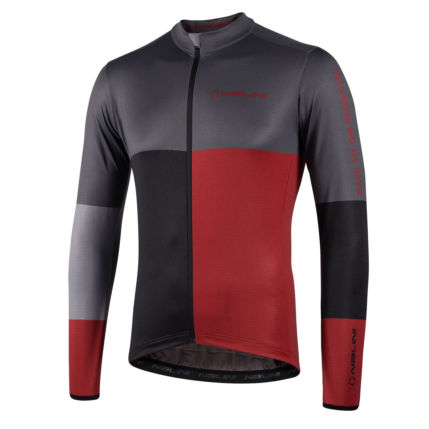 NALINI New Coffee Long Sleeve Jersey Long Sleeve Jersey, for men, size L, Cycling jersey, Cycling clothing