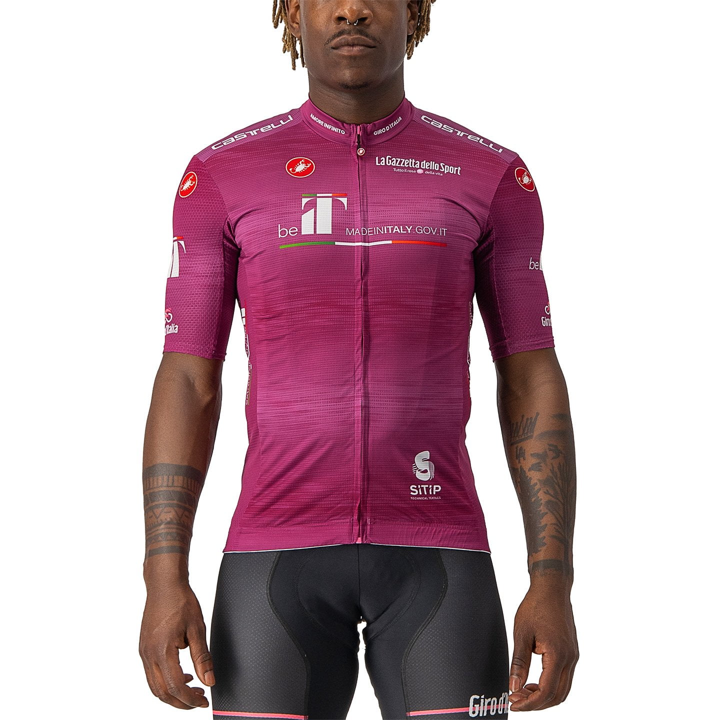 GIRO D’ITALIA Maglia Ciclamino 2022 Short Sleeve Jersey, for men, size 3XL, Bike shirt, Cycling gear