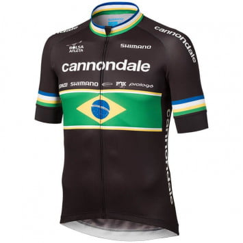 CANNONDALE FACTORY RACING fietsshirt met korte mouwen Brasiliaanse kampioen 2019 CANNONDALE FACTORY RACING fietsshirt met korte mouwen Brasiliaanse kampioen 2019