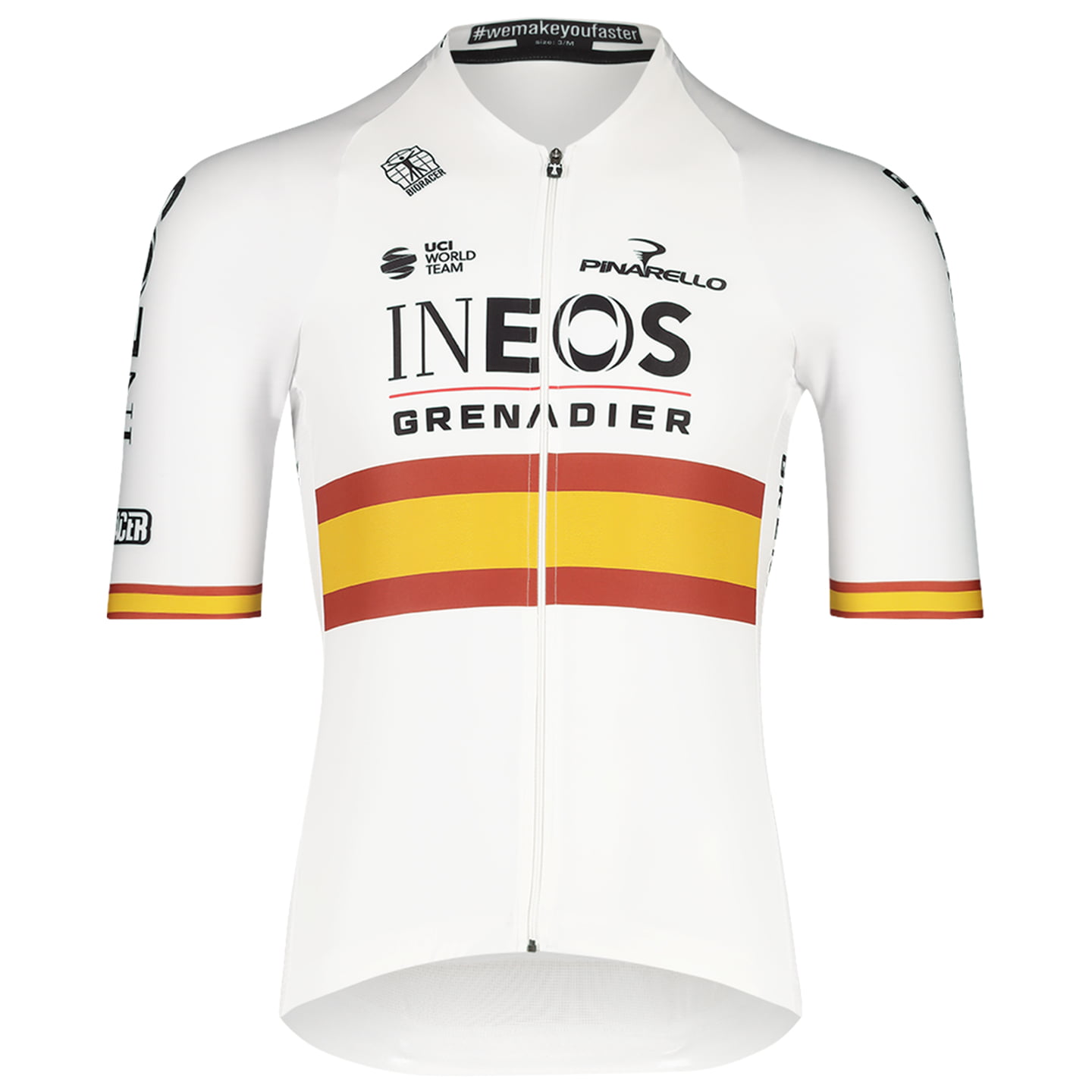 INEOS Grenadiers Spanish Champion Icon 2022 Short Sleeve Jersey, for men, size 2XL, Cycle shirt, Bike gear