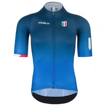 Comprar maillot ciclismo manga corta blanco dorado