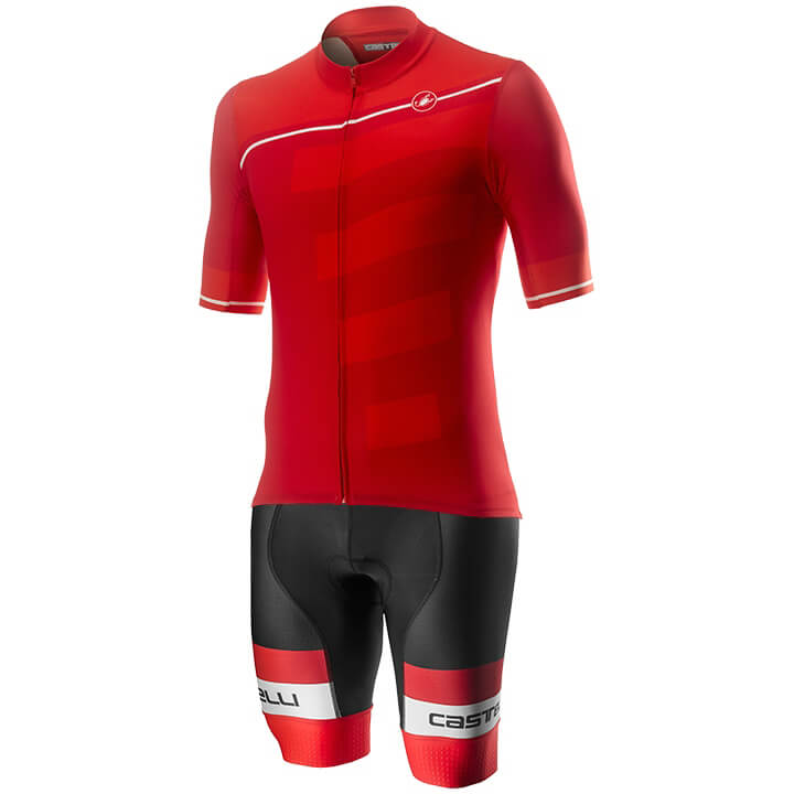 CASTELLI Trofeo Set (fietsshirt + fietsbroek) set (2 artikelen), voor heren