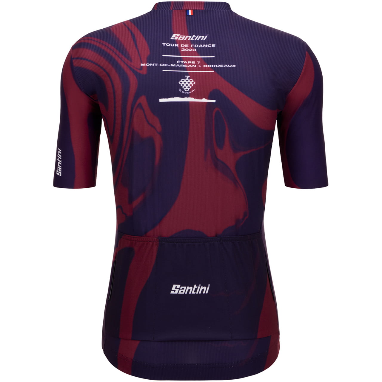 TOUR DE FRANCE Koszulka z krótkim rękawem Bordeaux 2023
