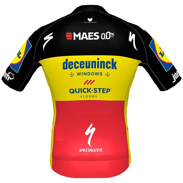 DECEUNINCK-QUICK STEP Short Sleeve Jersey PRR Belgian Champion 2021