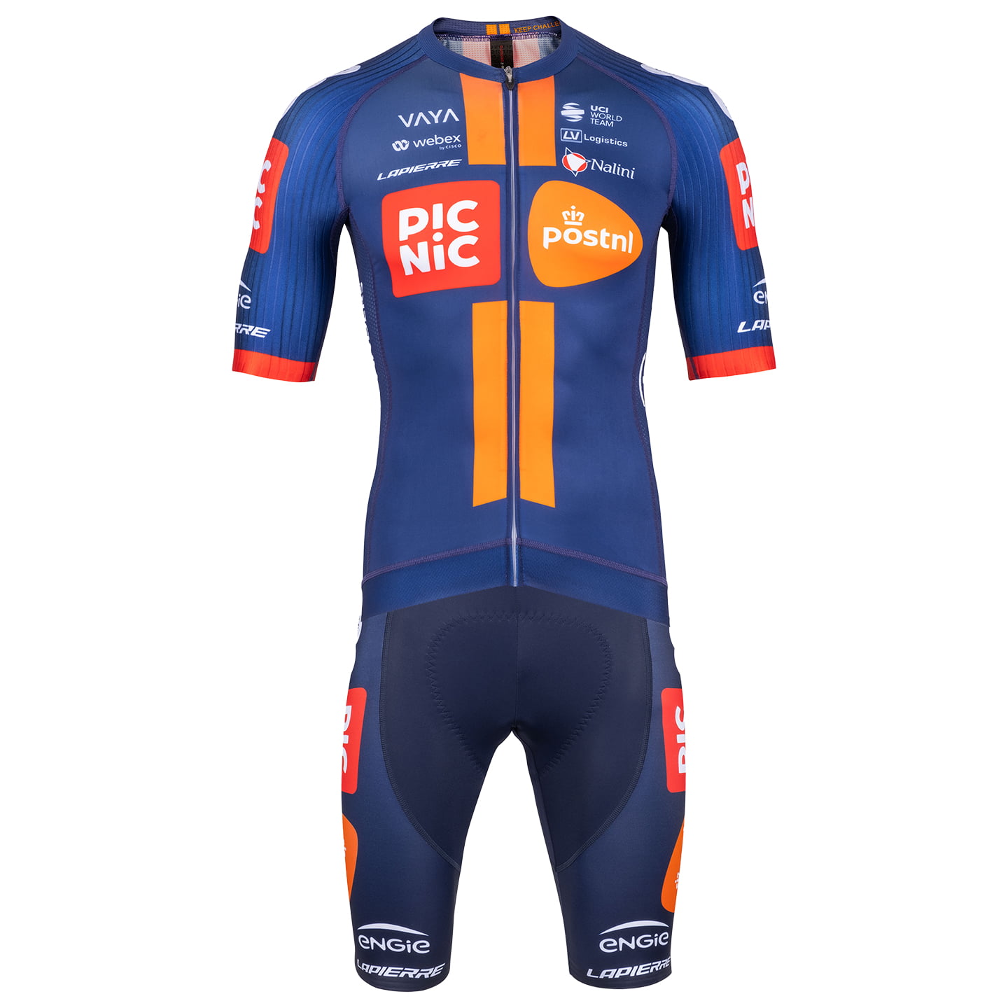 Picnic PostNL Race 2025 Set (fietsshirt + fietsbroek) set (2 artikelen), voor