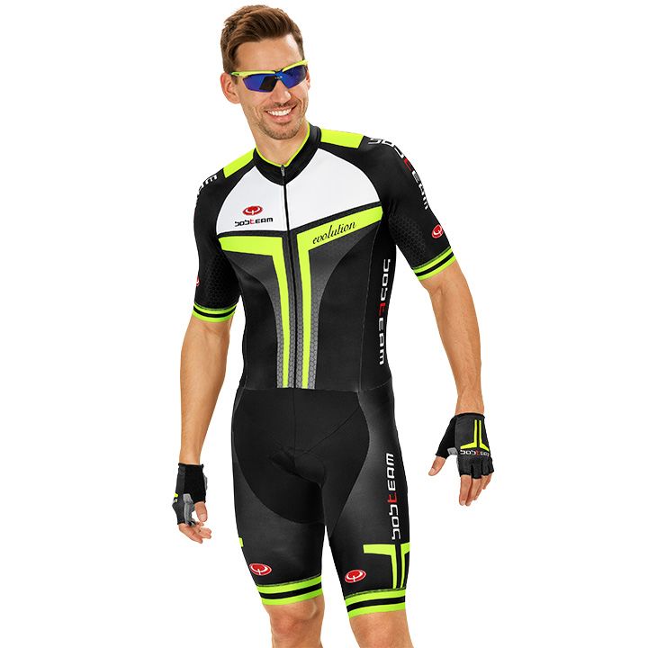 Cycling body, BOBTEAM Evolution 2.0 Race Bodysuit, for men, size M, Cycle clothing