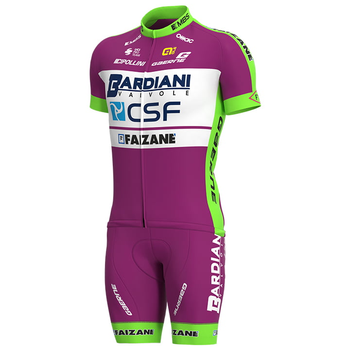 BARDIANI CSF FAIZANÈ 2021 Set (fietsshirt + fietsbroek), voor heren, Fietskledin