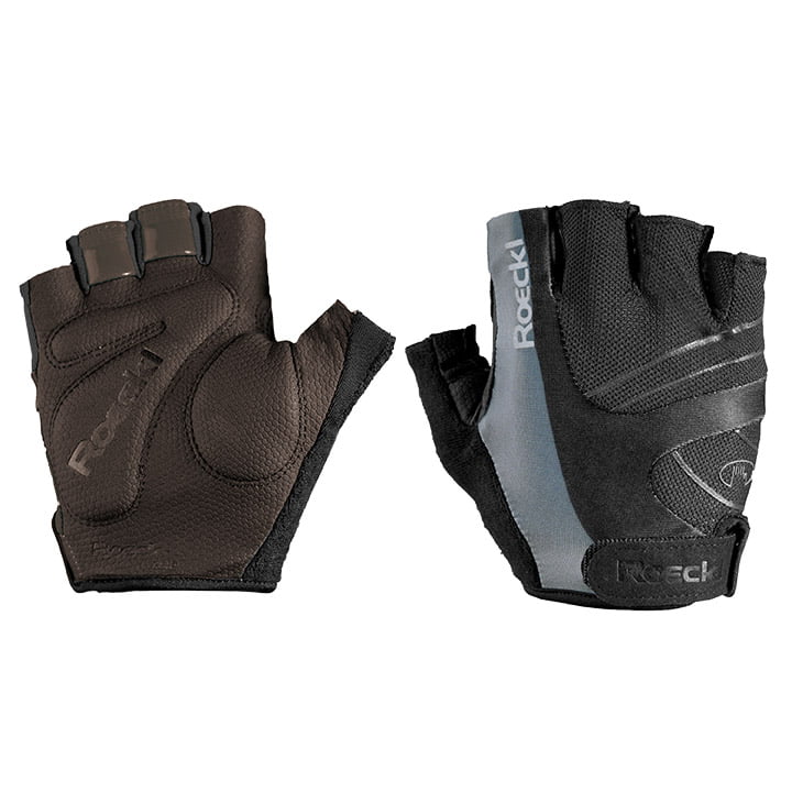 ROECKL Bagwell black-grey Cycling Gloves, for men, size 6,5, MTB gloves, Bike clothes