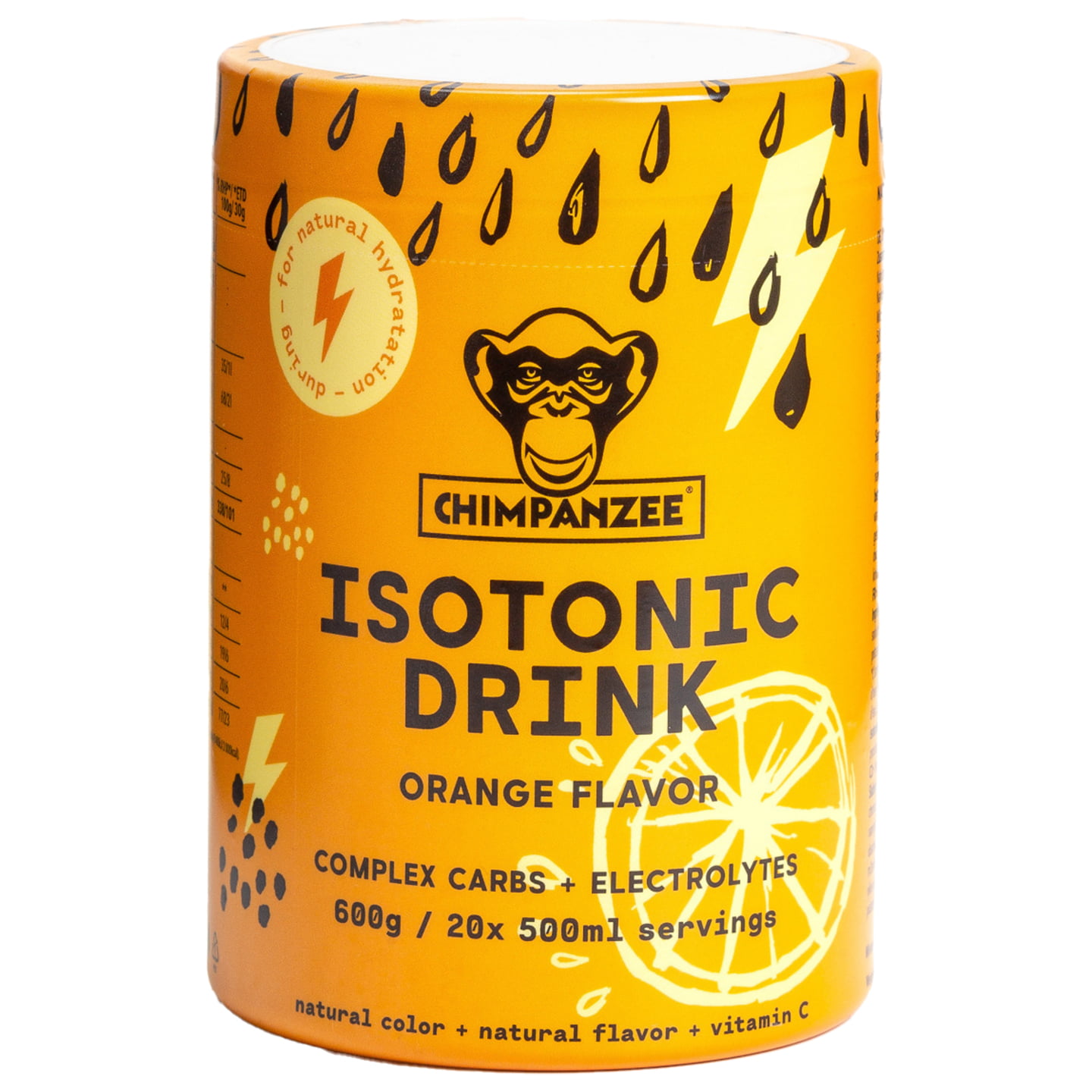 CHIMPANZEE Iso-Drink Sinaasappel (600g) drank, Sportdrank, Prestatiedrank