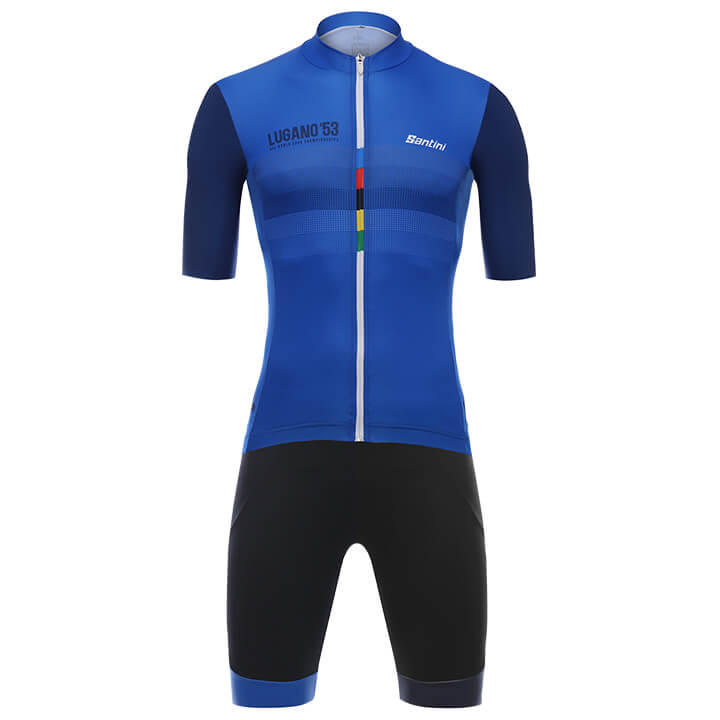 UCI GRANDI CAMPIONI Lugano 1953 Set (fietsshirt + fietsbroek), voor heren, Fiets