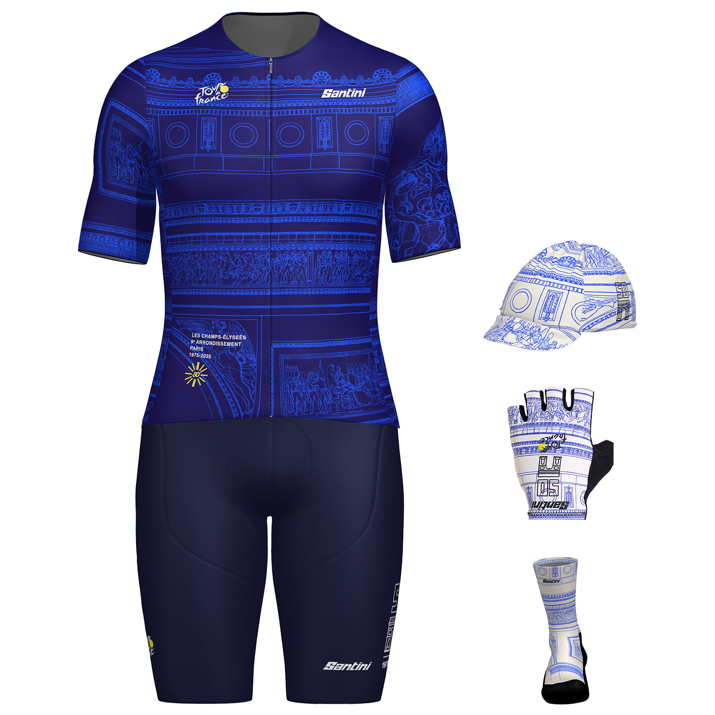 TOUR DE FRANCE Arc de Triomphe 2025 Maxi-Set (5 stukken) maxiset (5 artikelen),