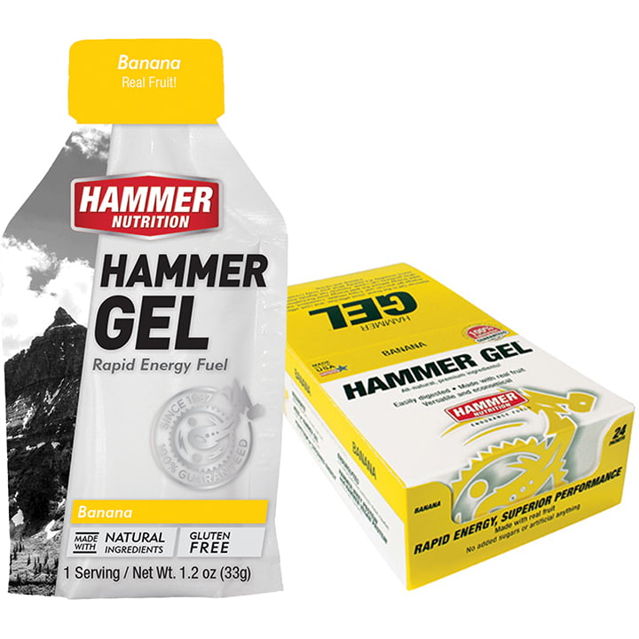 HAMMER NUTRITION Gel Banana 24 STUKS/DOOS, Sportgel, Prestatievoeding
