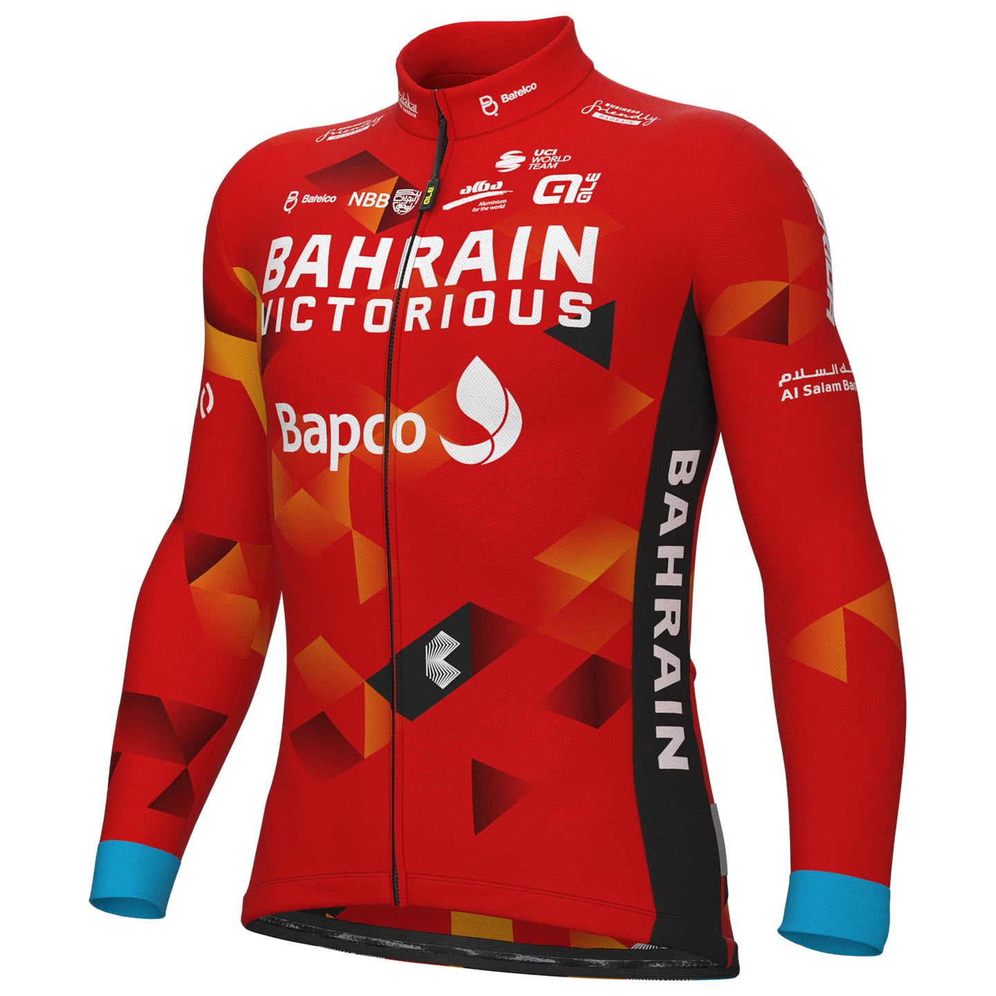 BAHRAIN - VICTORIOUS 2022 Long Sleeve Jersey, for men, size 3XL, Bike shirt, Cycling gear
