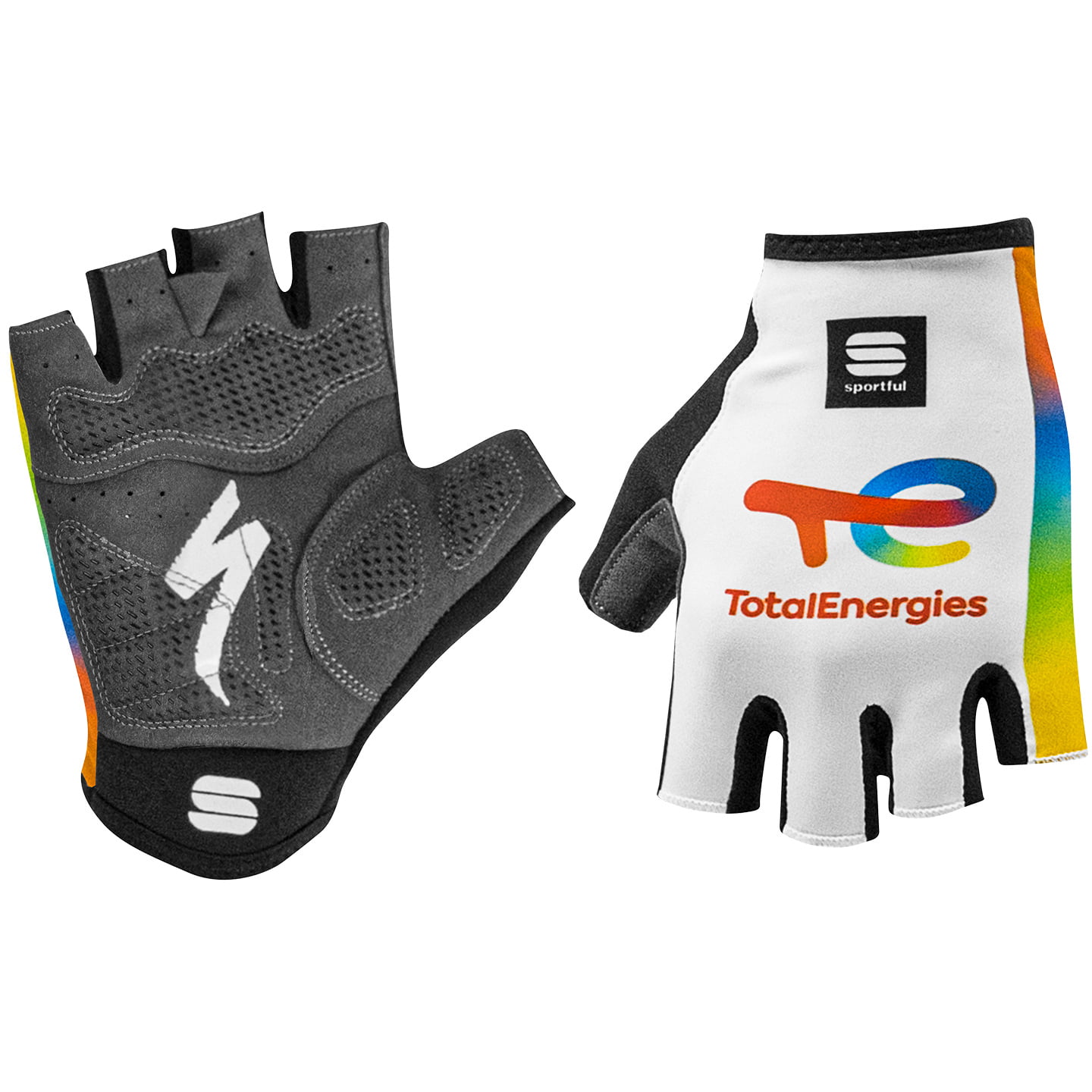 TEAM TOTALENERGIES 2023 Cycling Gloves, for men, size L, Cycling gloves, Bike gear