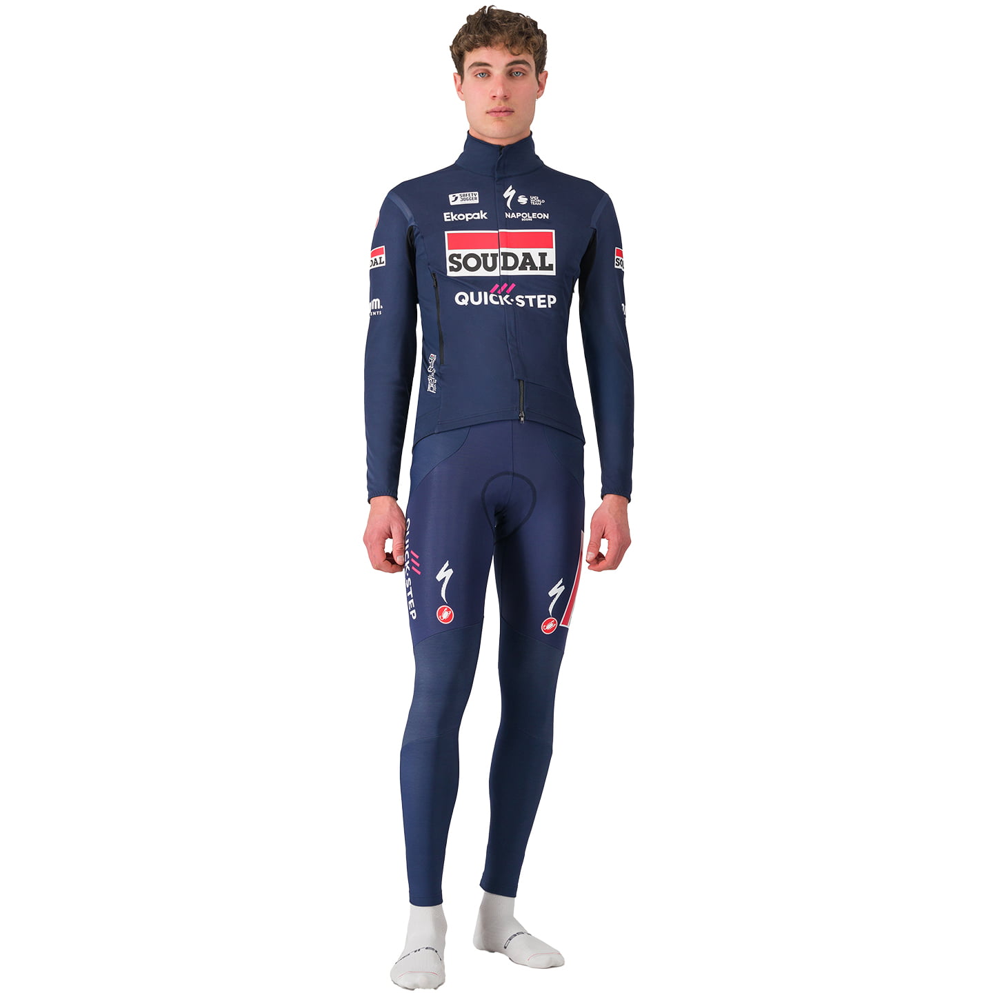 SOUDAL QUICK-STEP 2025 Set (winter fietsjack + lange koersbroek) set (2