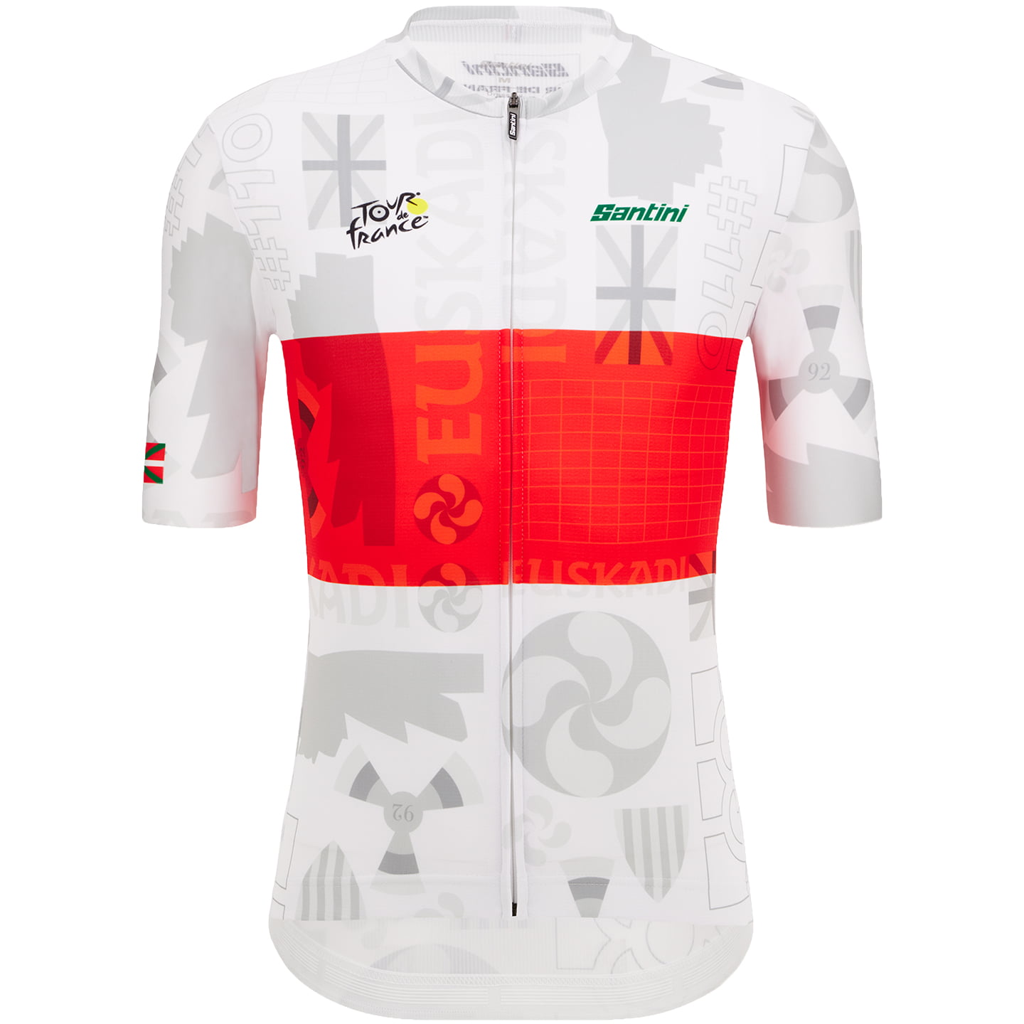 TOUR DE FRANCE Pais Vasco 2023 Short Sleeve Jersey, for men, size L, Cycling shirt, Cycle clothing