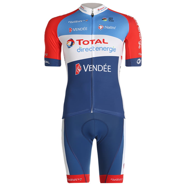 TEAM TOTAL DIRECT ENERGIE 2021 Set (cycling jersey + cycling shorts), for men, Cycling clothing