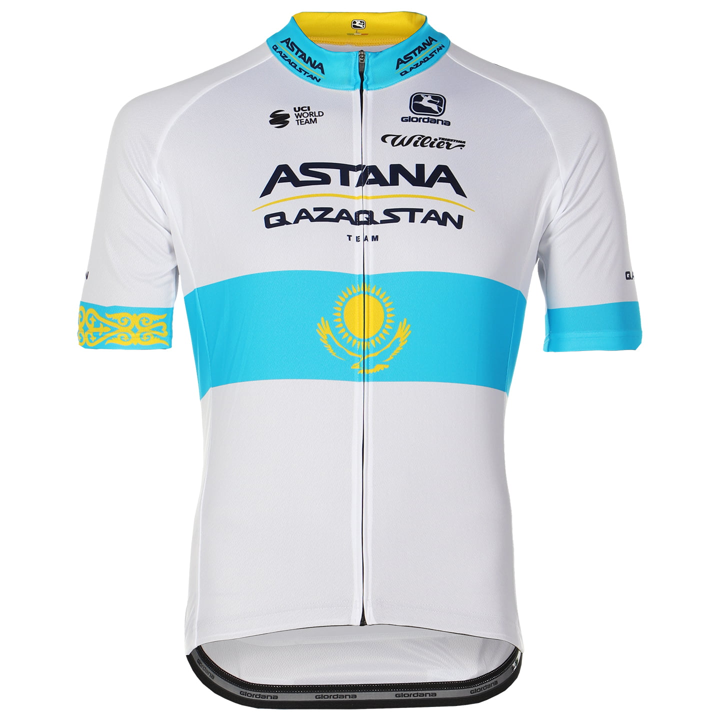 ASTANA QAZAQSTAN TEAM Short Sleeve Kazakh Champion 2023 Jersey, for men, size XL, Bike Jersey, Cycle gear