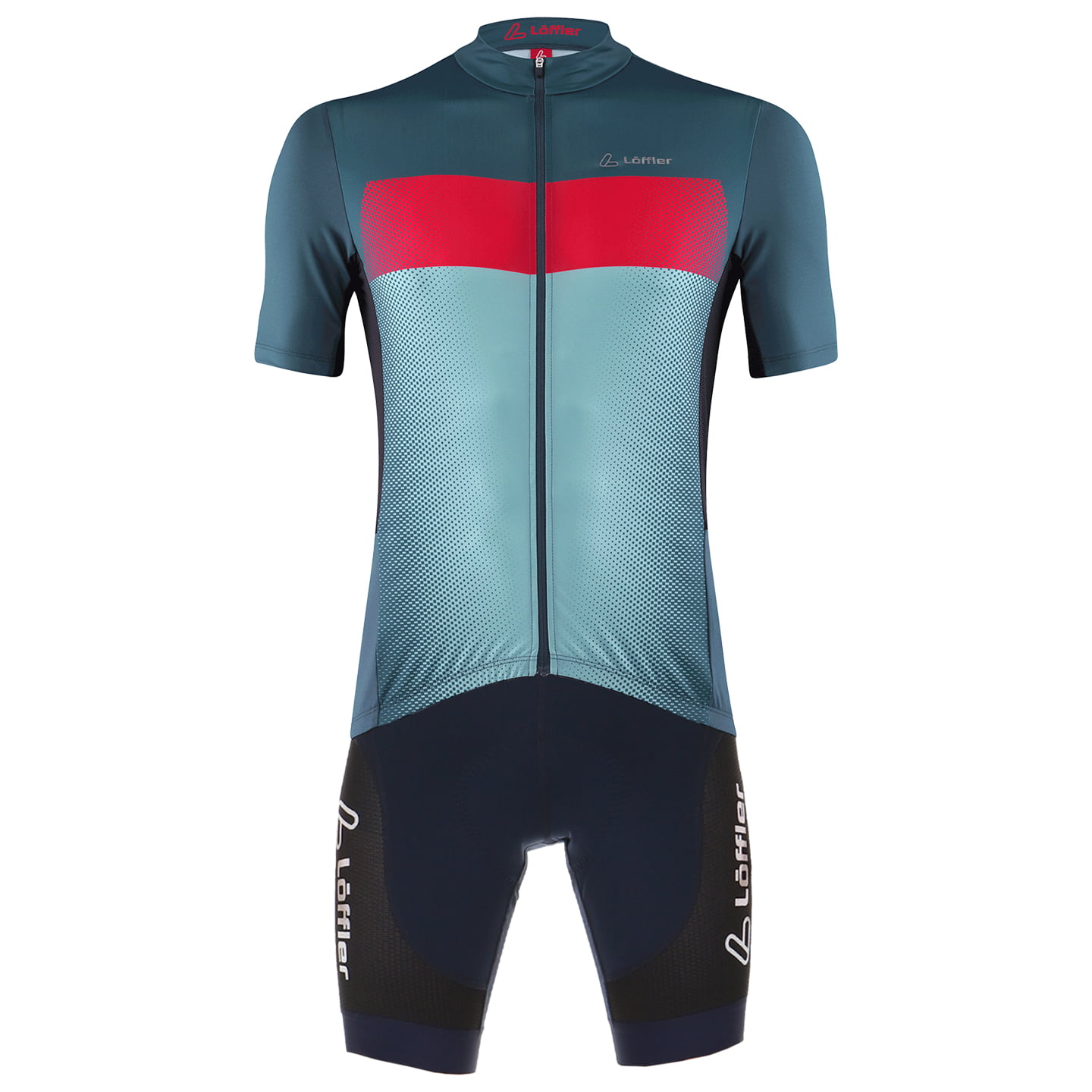 LÖFFLER Grady Mid Set (fietsshirt + fietsbroek) set (2 artikelen), voor heren