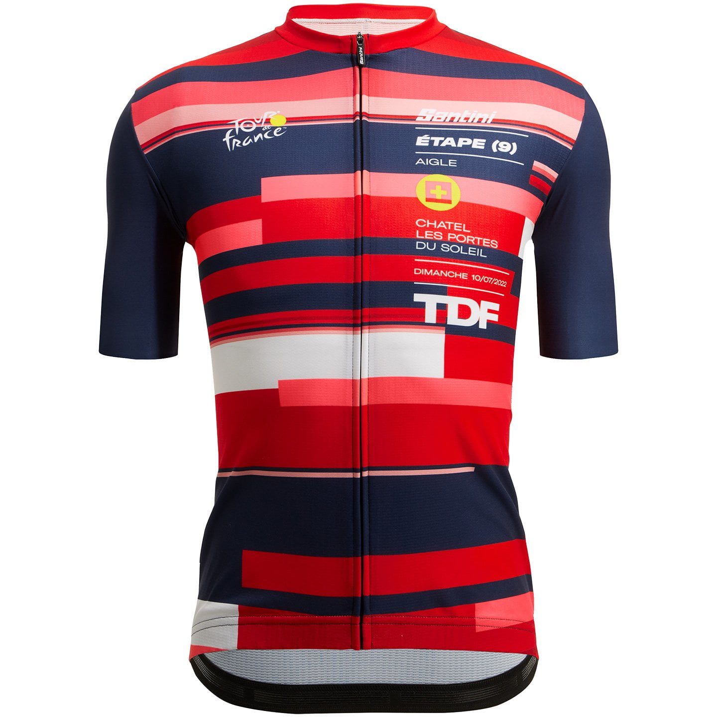 TOUR DE FRANCE Aigle-Chatel 2022 Short Sleeve Jersey, for men, size L, Cycling shirt, Cycle clothing