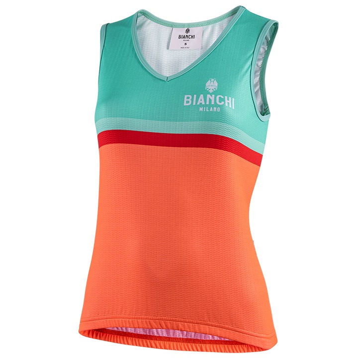 BIANCHI MILANO Damesfietstop Liscia damestop, Maat L, Fietsshirt, Fietskleding