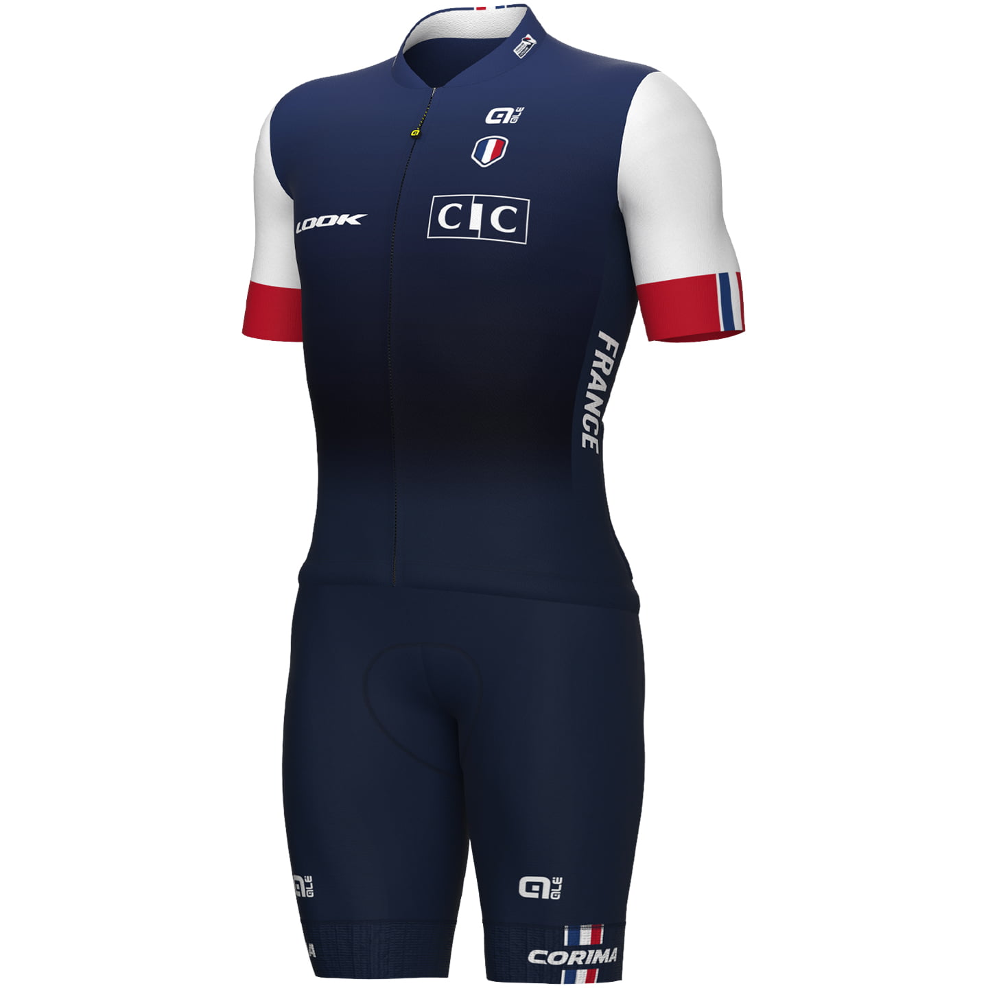 FRENCH NATIONAL TEAM 2023 Set (cycling jersey + cycling shorts) Set (2 pieces), for men, Cycling clothing