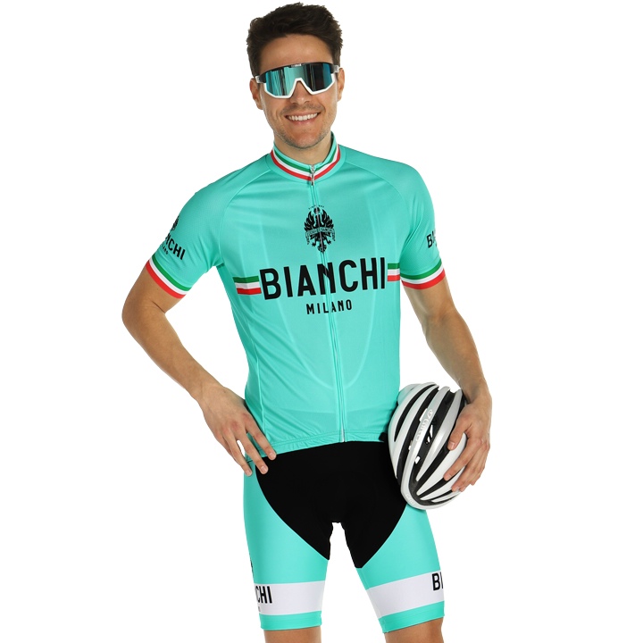 BIANCHI MILANO Isalle Set (fietsshirt + fietsbroek) set (2 artikelen), voor here