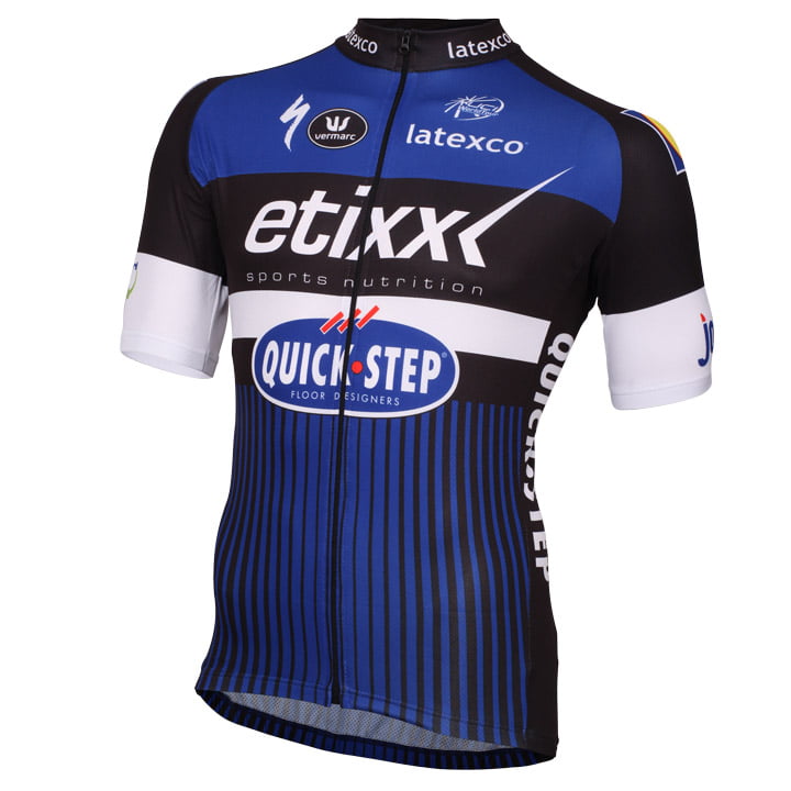 Bob Shop Vermarc ETIXX-QUICK STEP 2016 Short Sleeve Jersey, for men, size S, Cycling jersey, Cycling clothing