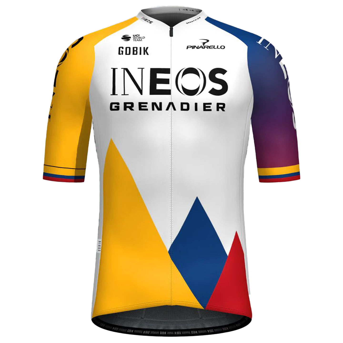 INEOS GRENADIERS Colombiaanse kampioen 2025 fietsshirt met korte mouwen, voor