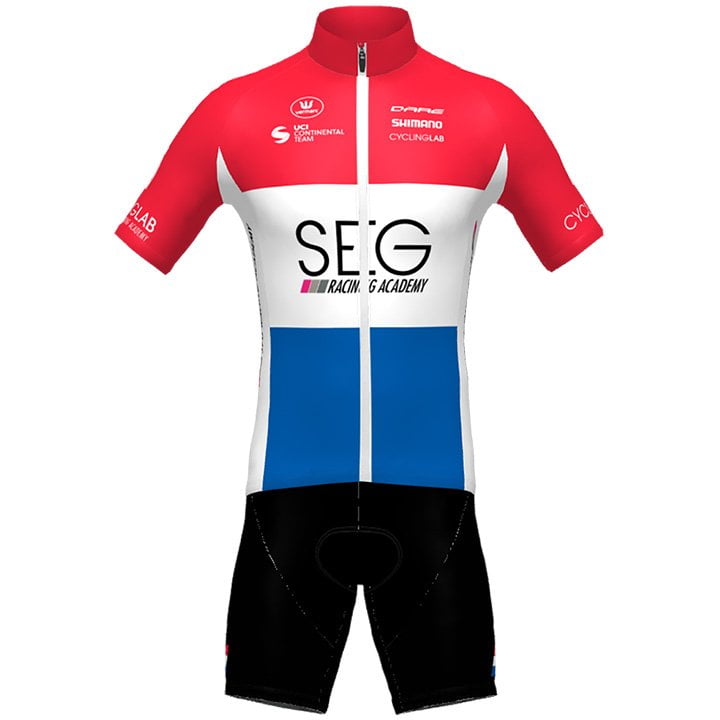 SEG RACING ACADEMY Dutch Champion 2021 Set (cycling jersey + cycling shorts), for men, Cycling clothing