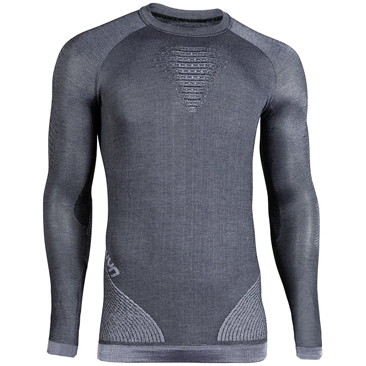 UYN fietsmet lange mouwen Cashmere Shiny onderhemd, voor heren, Maat S-M