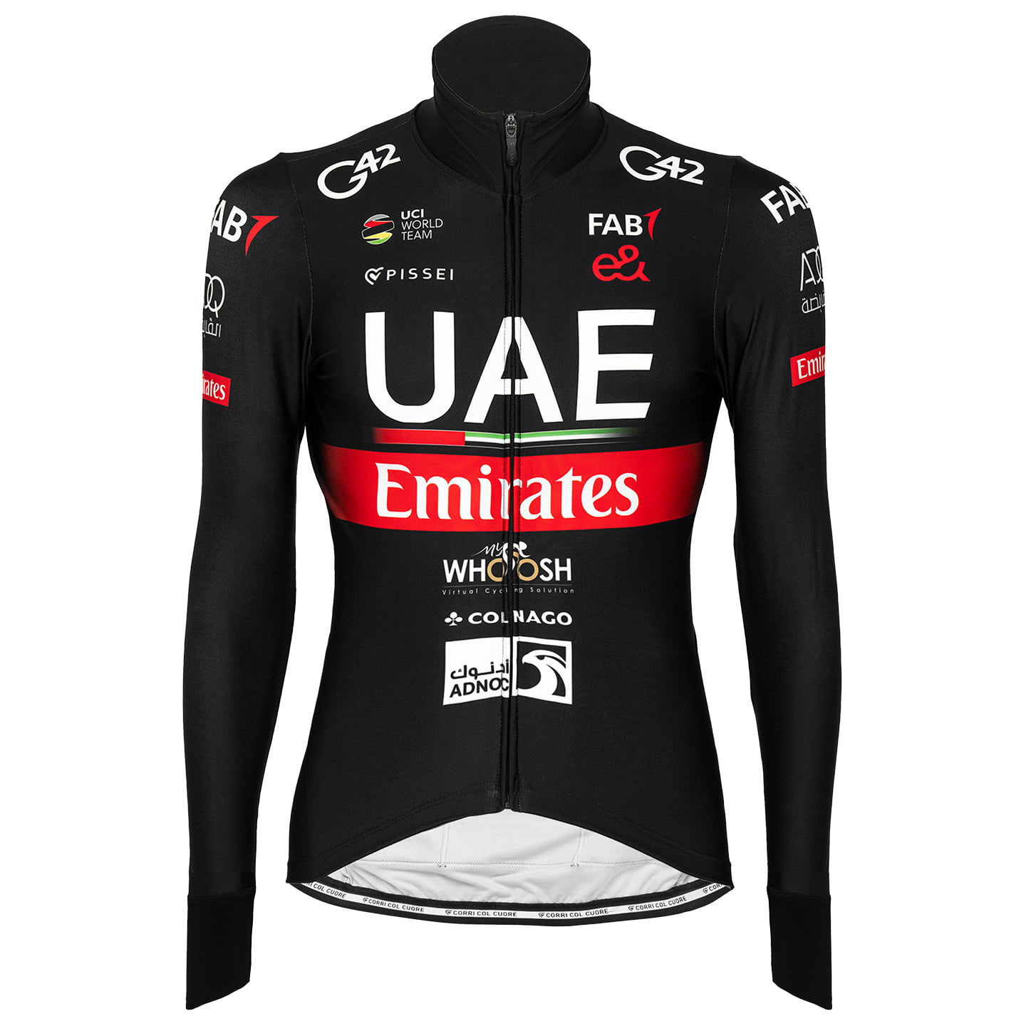 UAE TEAM EMIRATES 2024 Long Sleeve Jersey, for men, size 3XL, Bike shirt, Cycling gear