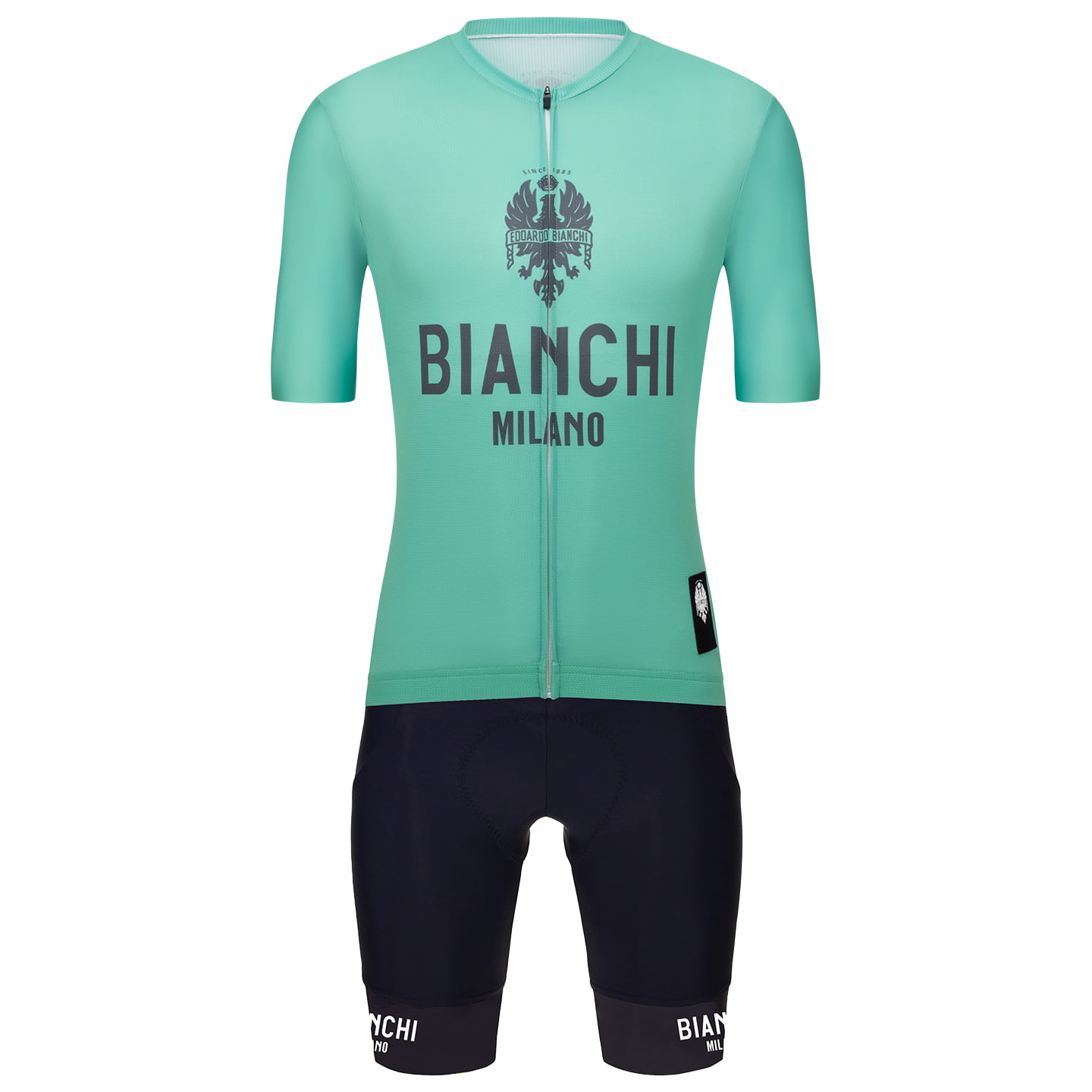 BIANCHI MILANO Classic Set (fietsshirt + fietsbroek) set (2 artikelen), voor