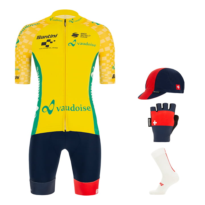 TOUR DE SUISSE Gesamtführender 2021 Maxi-Set (5 stukken), voor heren, Fietskledi