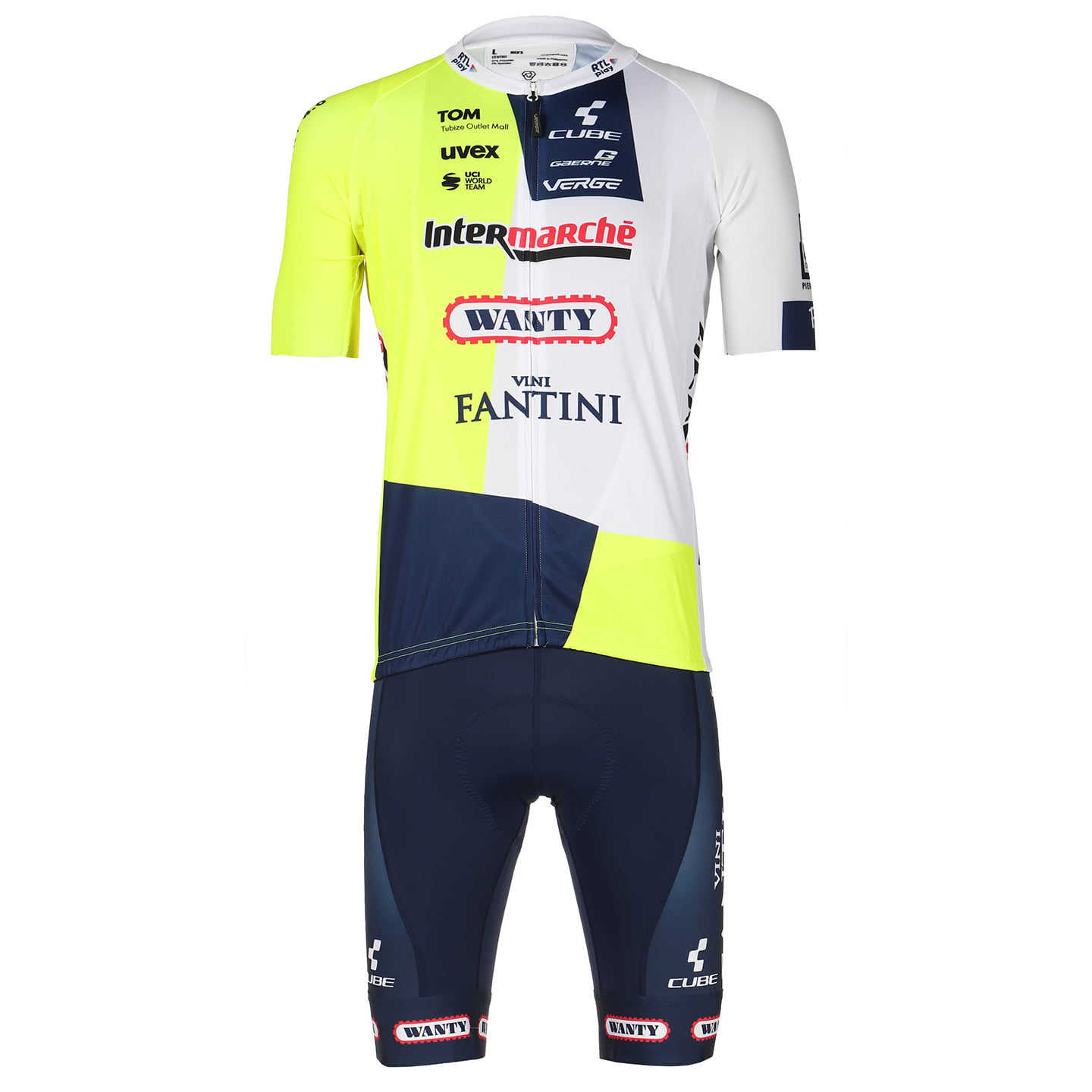 INTERMARCHÉ-WANTY 2024 Set (fietsshirt + fietsbroek) set (2 artikelen), voor