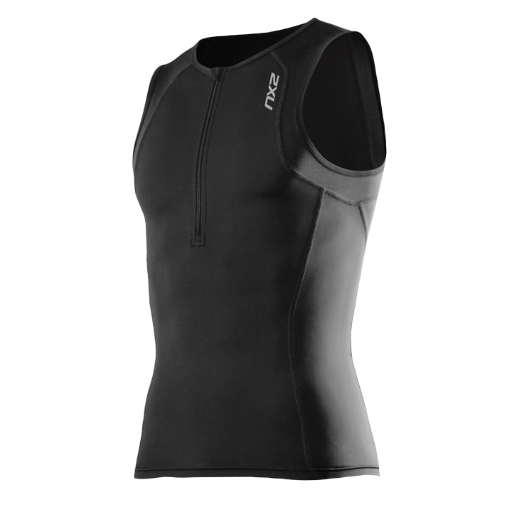 2XU G:2 Active Tri Singlet, black, for men, size S, Triathlon top, Triathlon clothing