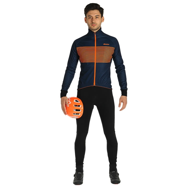 SANTINI Colore Set (winter fietsjack + lange koersbroek) set (2 artikelen), voor