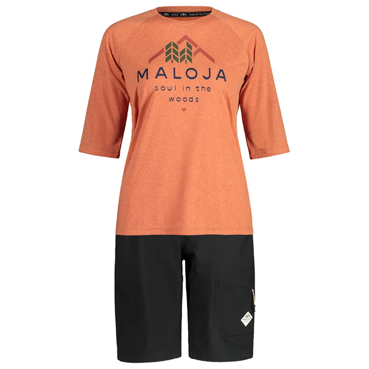 MALOJA HimbeereM. Dames set (fietsshirt + fietsbroek) dames set (2 artikelen), F