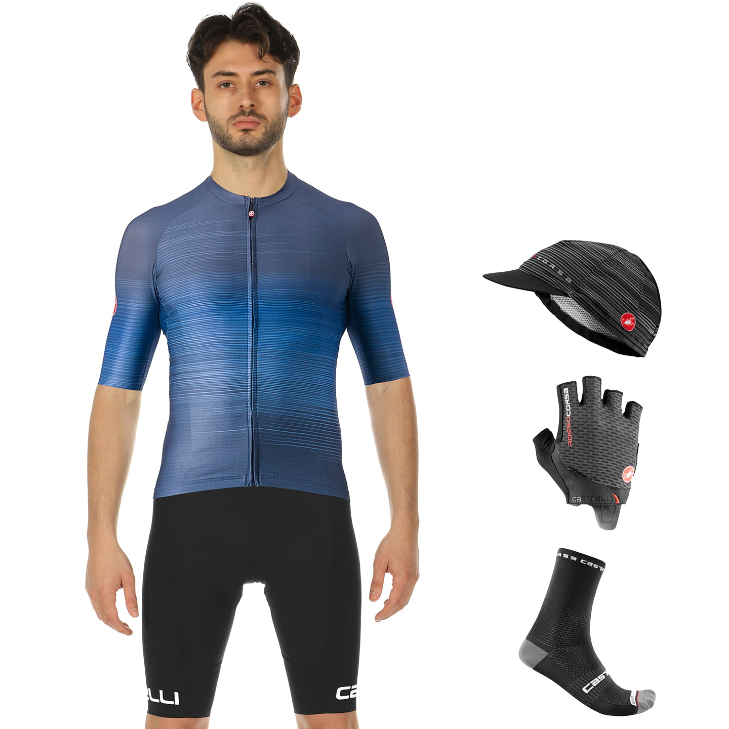 CASTELLI Aero Race 6.0 Maxi-Set (5 pieces) Maxi Set (5 pieces), for men, Cycling clothing