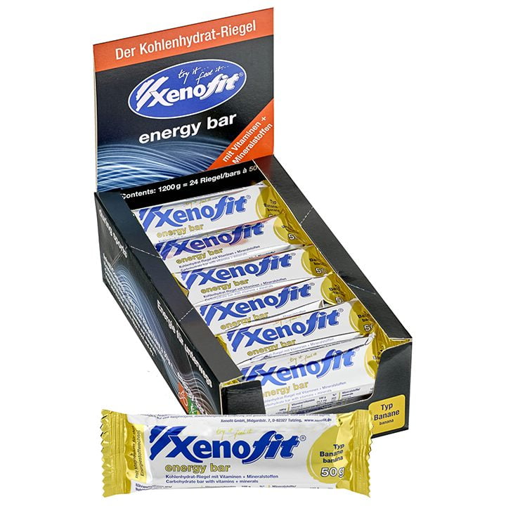 XENOFIT Reep Energy Bar Banane 24 stuks/doos reep, Energierepen, Prestatievoedin