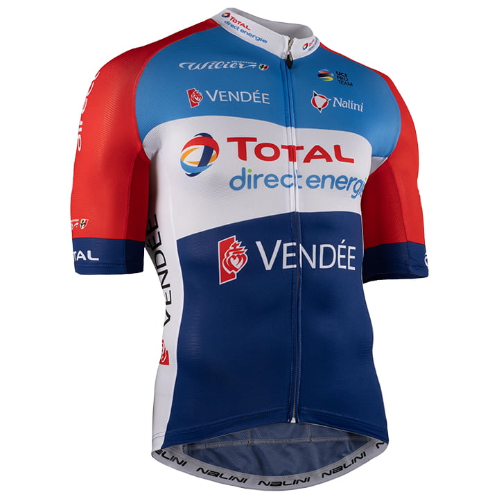 TOTAL DIRECT ENERGIE 2021 Short Sleeve Jersey, for men, size L, Cycling shirt, Cycle clothing