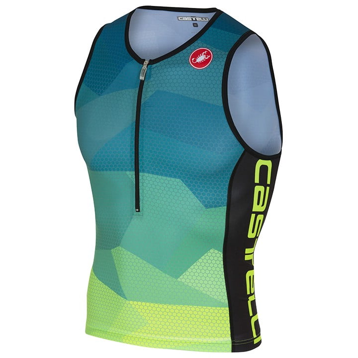 CASTELLI Tri Top Core 2 triathlontop, voor heren, Maat S, Triathlon shirt, Triat