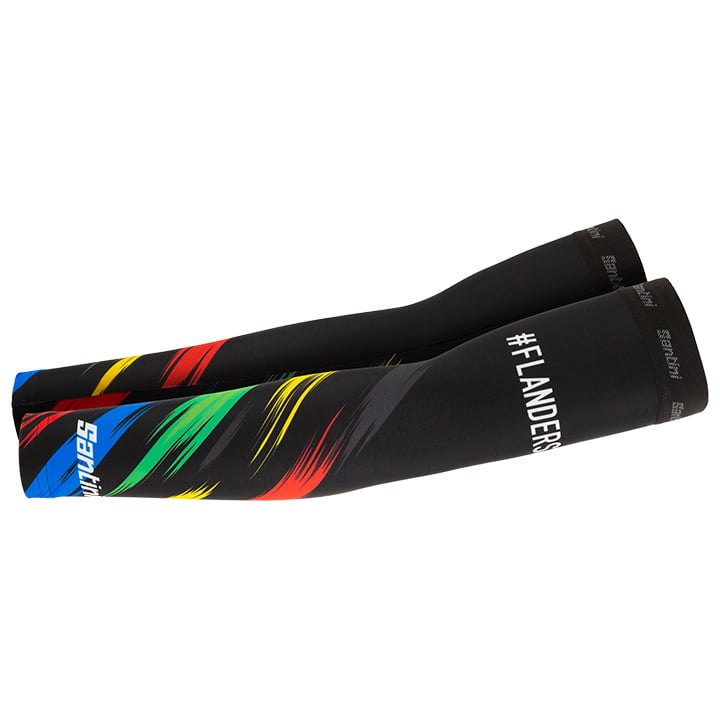 FLANDERS UCI WORLD CHAMPION Armstukken 2021 armstukken, voor heren, Maat M, Armw