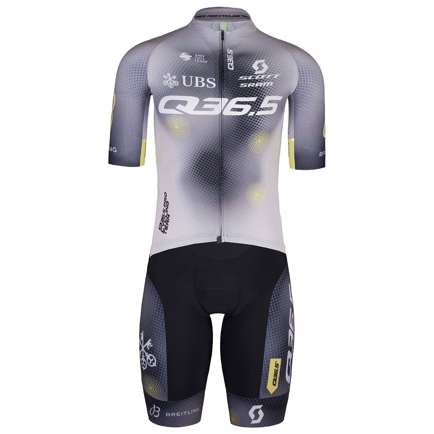 Q36.5 PRO CYCLING TEAM R2 Y 2023 Set (cycling jersey + cycling shorts) Set (2 pieces), for men, Cycling clothing