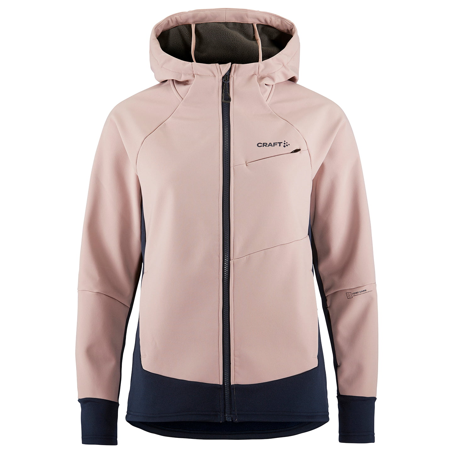 CRAFT Dameswinterjack Adv Backcountry Hybrid dames thermofietsjack, Maat L,