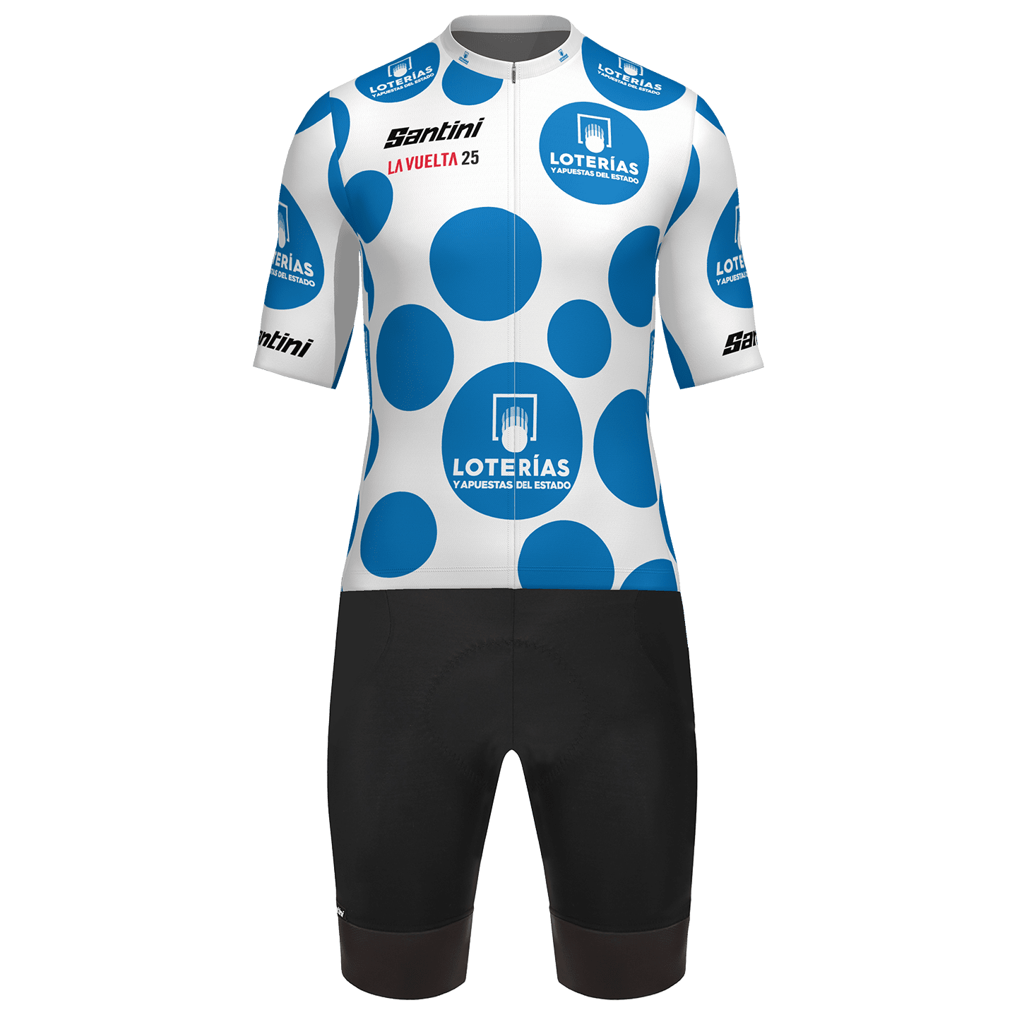 LA VUELTA Fietsshirt Bolletjestrui 2025 Set (fietsshirt + fietsbroek) set (2