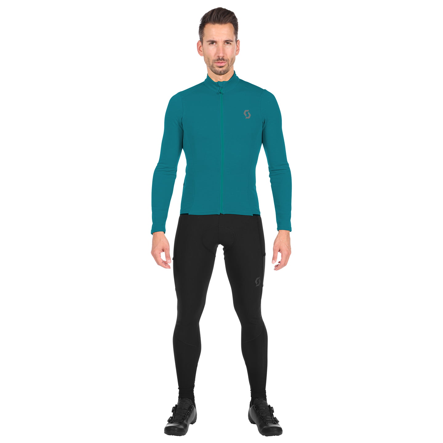 SCOTT Gravel Warm Merino Set (cycling jersey + cycling shorts) Set (2 pieces), for men